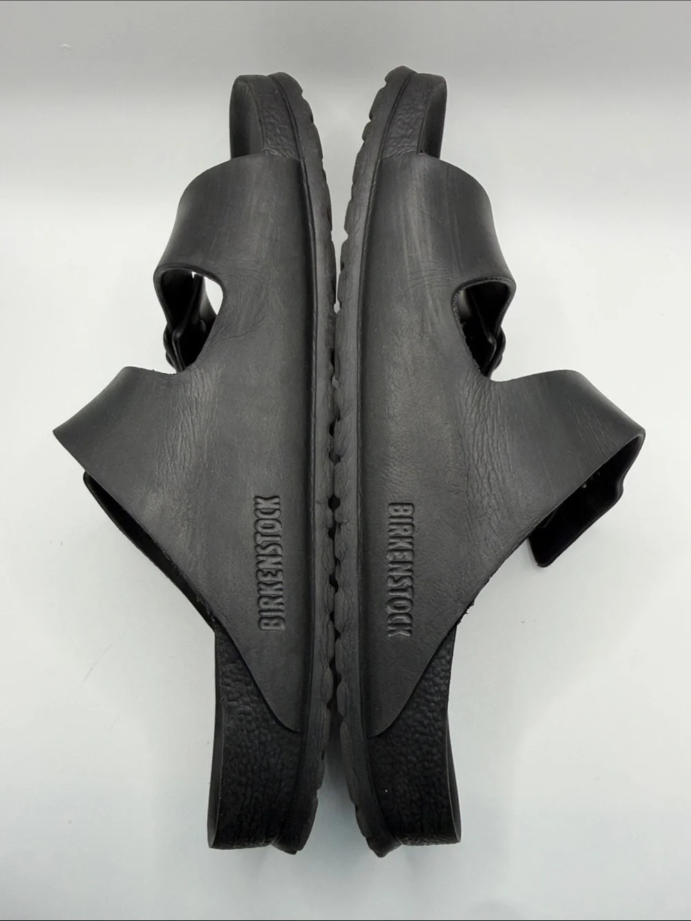 Birkenstock Black EVA Two-Strap Slides
